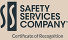 Safety Services Company Certificate of Recognition